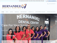 Tablet Screenshot of hernandezdentalcenter.com